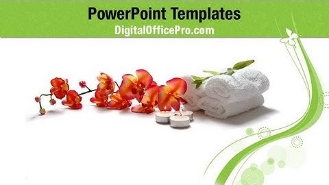 Beautiful Orchid PowerPoint Template Backgrounds - DigitalOfficePro #05177W