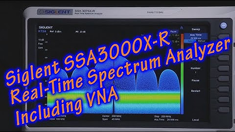 SSA3000X R Real Time Spectrum Analyzer including VNA