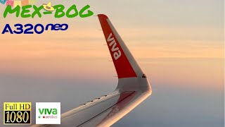 |TRIP REPORT| VivaAerobus A-320neo | Ciudad de México - Bogotá | Increíbles vistas |HD|