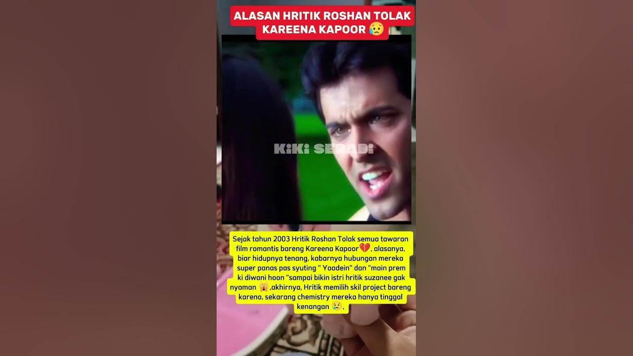Alasan Hrithik Rosan Tolak Kareena Kapoor #bollywood #hrithikroshan #kareenakapoorkhan
