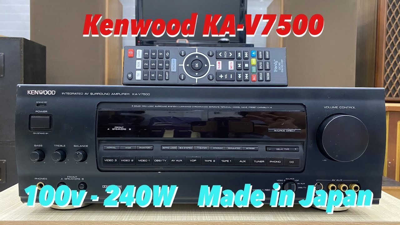 Kenwood Integrated AV Surround Amplifier KA V7500 See the