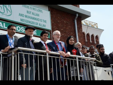Labour Party leader Jeremy Corbyn visited central mosque Birmingham