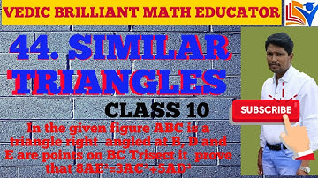 44. SIMILAR TRIANGLES //QUESTION NO: 11 /EXERCISE-8.4 // TS,A.P & CBSE // CLASS- 10,MATHS