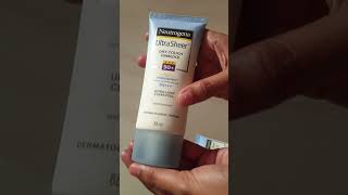 Review Neutrogena ultra sheer dry touch sunblock sunscreen, skincare #shorts #shortvideo #viral