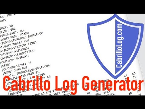 Cabrillo Log Generator