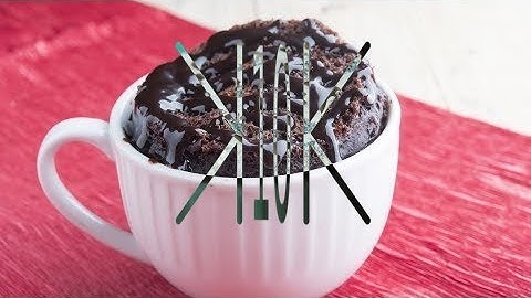 compressed into 10 seconds - How To Basic - How To Make a Chocolate Mug Cake
