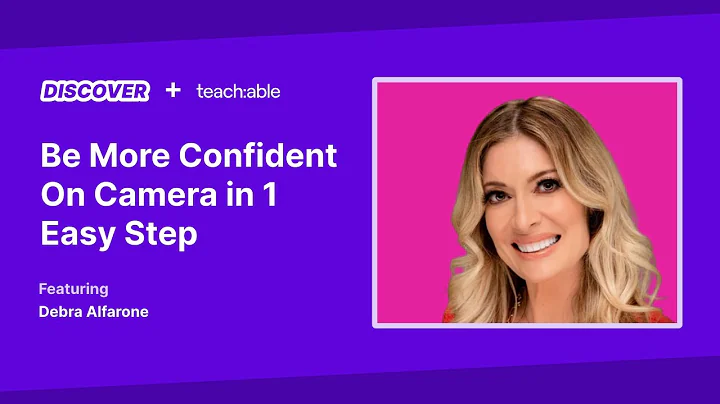 Live Workshop - Be More Confident On Camera in 1 E...