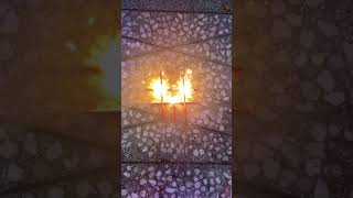 only use 5 pcs sparklers make a heart