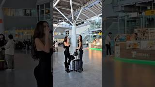 POV: 2 Typical Slavic girl in the airport #slavicgirl #funny #fashion #model