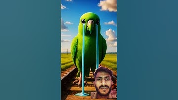 parrot build a nest on the mengo tree but the train comes on the track and destroy it 😭 #ai #parrot