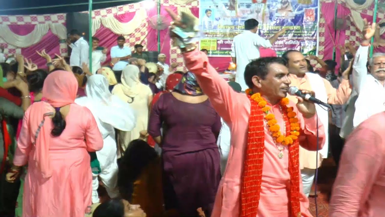 श्री जोतराम के मंदिर भनीण जागरण मैं बार-बार आई फरमाइश । भजन सुनाया गया करोड़ों लोगों की दिल की धड़कन