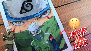 Drawing Kakashi Hatake Like a PRO 😳 | Unreal Result screenshot 2