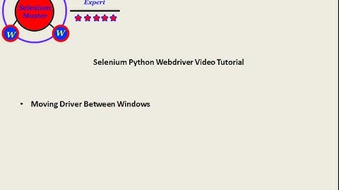Selenium Python Webdriver Tutorial - Navigating Between Windows