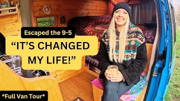 She Quit the 9-5 for Van Life Freedom and Found Her Tribe | Solo Woman on the Road | Full Van Tour