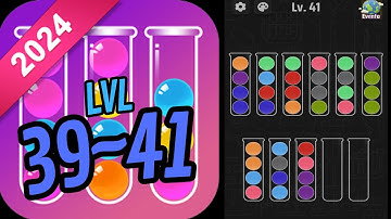 🏅 BALL SORTPUZ 🧪 LEVEL 39~41 🧩 Gameplay Walkthrough