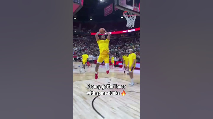 Bronny’s pre-game dunks 🔥