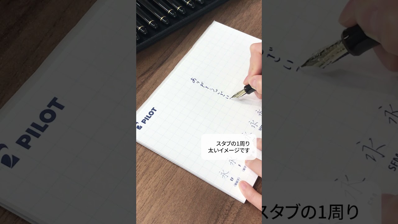 特殊ペン先 書き比べ】PILOT カスタム742（S）～シグネチャー～ - YouTube