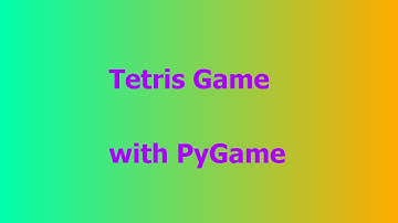 ASMR Coding Challenge - Tetris clone in pygame using Python