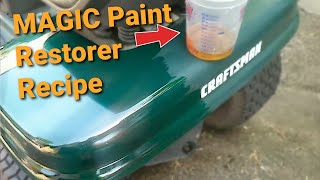 How to Fix Faded Riding Mower or Restore Oxidized ATV Paint w/ Boiled Linseed Oil & Mineral Spirits