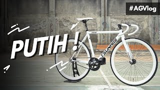 Rakit dan Review Sepeda Fixie Tsunami SNM 100 !! Serba PUTIH !