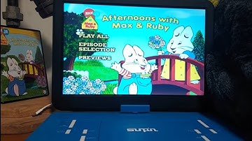 Menu Walkthrough Of Max & Ruby: Afternoons With Max & Ruby DVD From 2006🐸🏀🐉👕