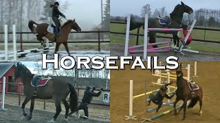 VÅRA ROLIGASTE AVRAMLINGAR & FAILS - Horse Fail Compilation