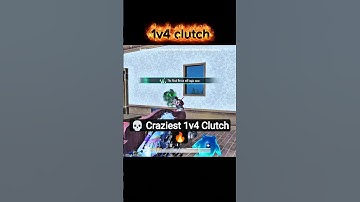 💀 Craziest 1v4 Clutch #bgmi #pubgmobile #gaming #shortsfeed