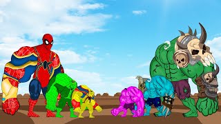 Rescue Evolution of Team HULK vs Team Spiderman: Returning from the Dead SECRET  FUNNY CARTOON