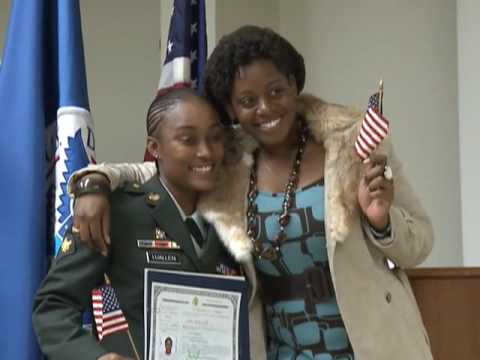 US Naturalization Ceremony for Servicemembers in K...