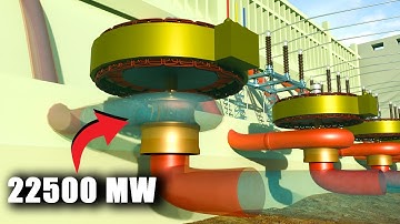 Binnenin de grootste waterkrachtcentrale ter wereld: Drie kloven uitgelegd in 3D