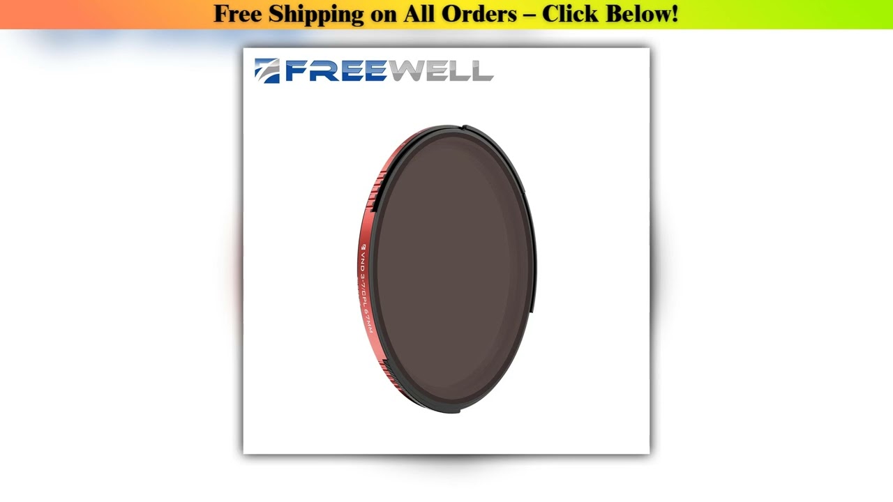 Freewell Threaded Hybrid Variable ND/CPL Filter 67MM,77MM,82MM 3 to 7 Stop Camera ND Filters