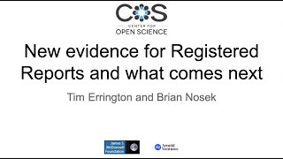 New evidence for Registered Reports, and defining what comes next
