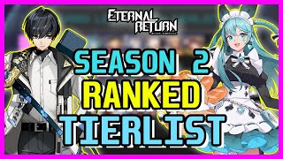 [Eternal Return Black Survival] NA Top Ranked Players Tier List | Season 2 Leon Patch
