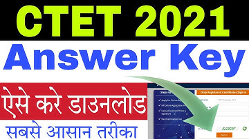 CTET 2021: Aise Download Kare Answer Key