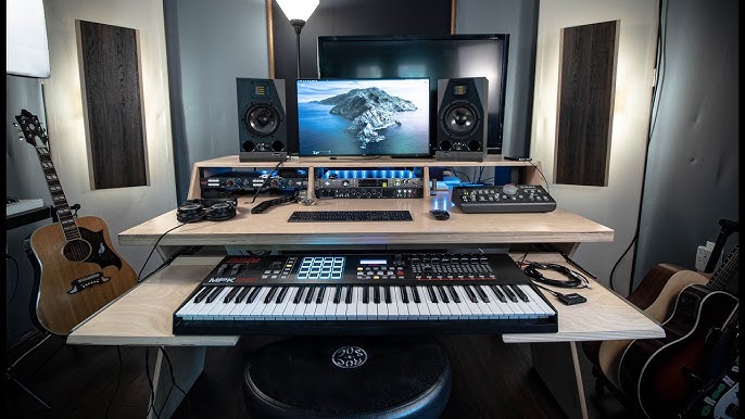 Planning to set up a Music Station??? – Check Out this Setup!!!! Credit:  setup_satisfaction #desktop #music #setup #musicstudio #musicvideo #pc #…