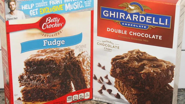Betty Crocker vs Ghirardelli Brownies  Preparation...