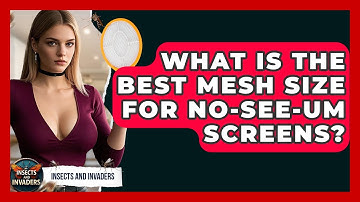 What Is The Best Mesh Size For No-see-um Screens? - Insects and Invaders