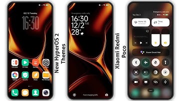 3 New HyperOS 2 control centre Themes for Xiaomi,Redmi,Poco | 3 Best HyperOS 2 Themes