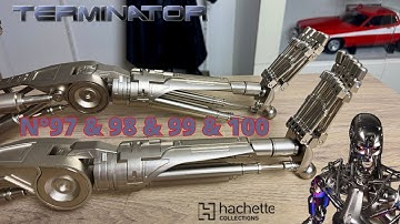 N°97 & 98 & 99 & 100 BUILD THE LEGENDARY CYBORG T-800 TERMINATOR HACHETTE COLLECTIONS