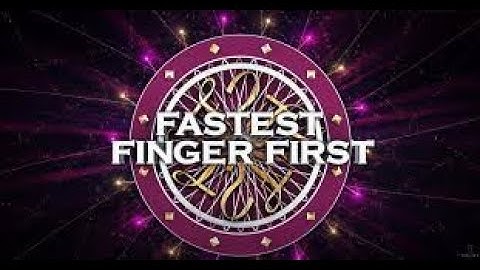 Spin-off of wwtbam (FFF) Fastest Finger First
