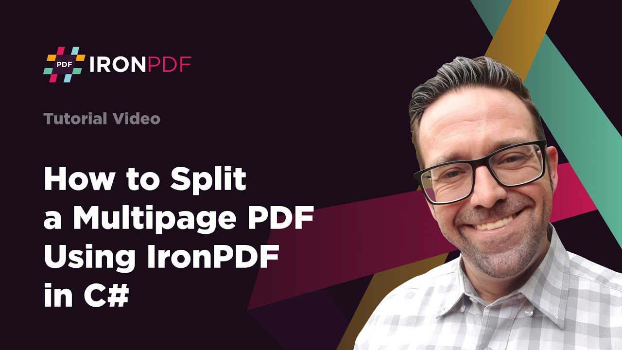 How to Split a Multipage PDF Using IronPDF in C# | IronPDF - YouTube