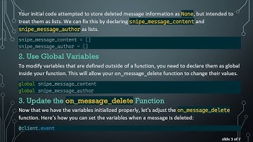 How to Create a Snipe Command in Discord.py to Retrieve Deleted Messages