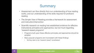 Research-based reading interventions - CORE Learn