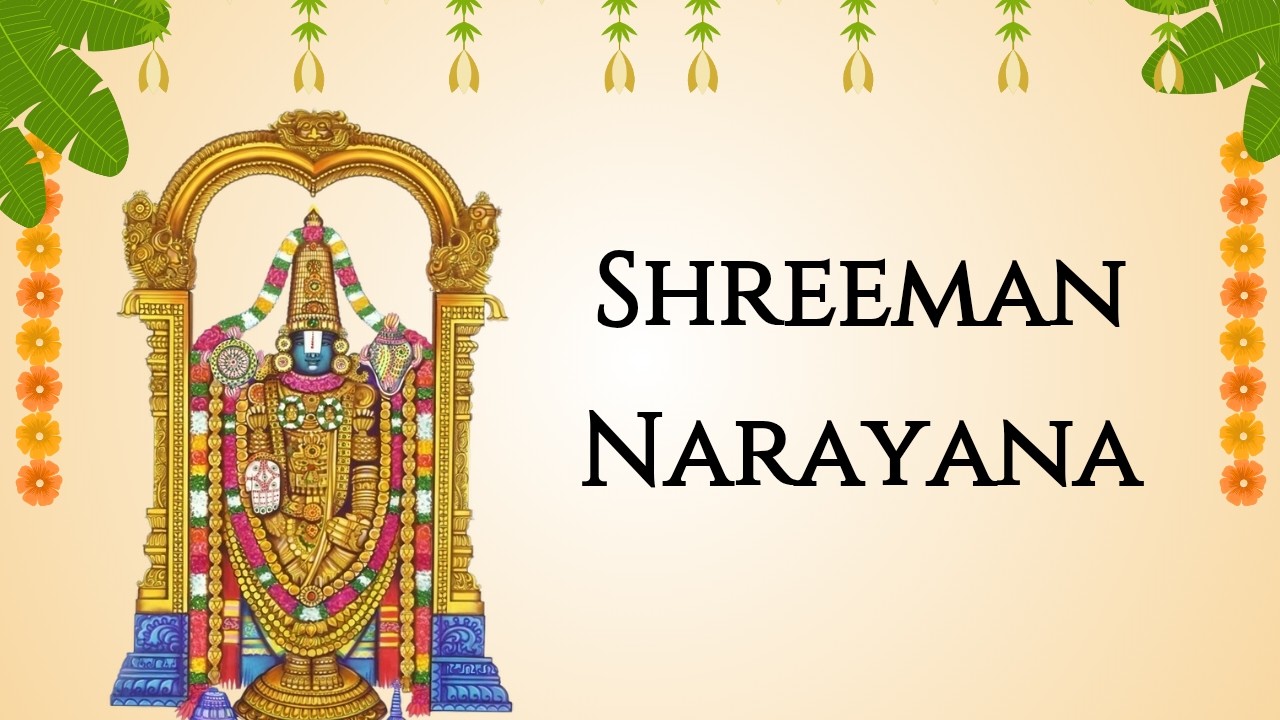 Shriman narayana lyrics popular devotional songs youtube