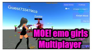 MOE! emo girls Multiplayer  #moe #waifu #waifus #schoolgirls screenshot 5