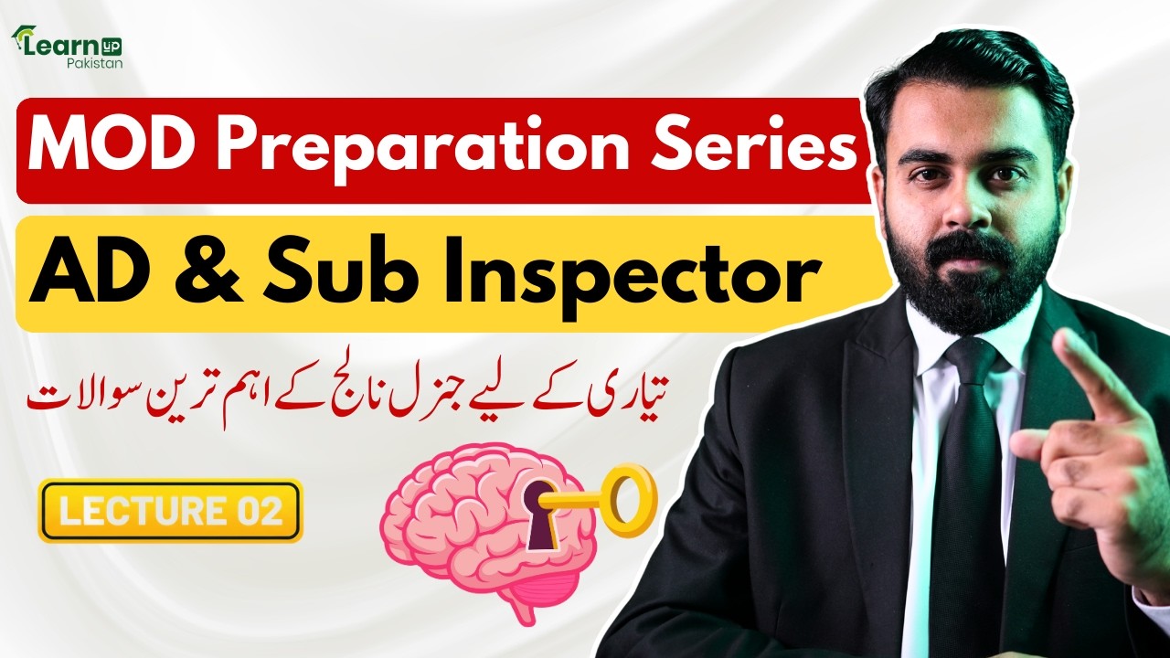 Assistant Director & Sub Inspector Ministry of Defense Preparation Series | LearnUp Pakistan