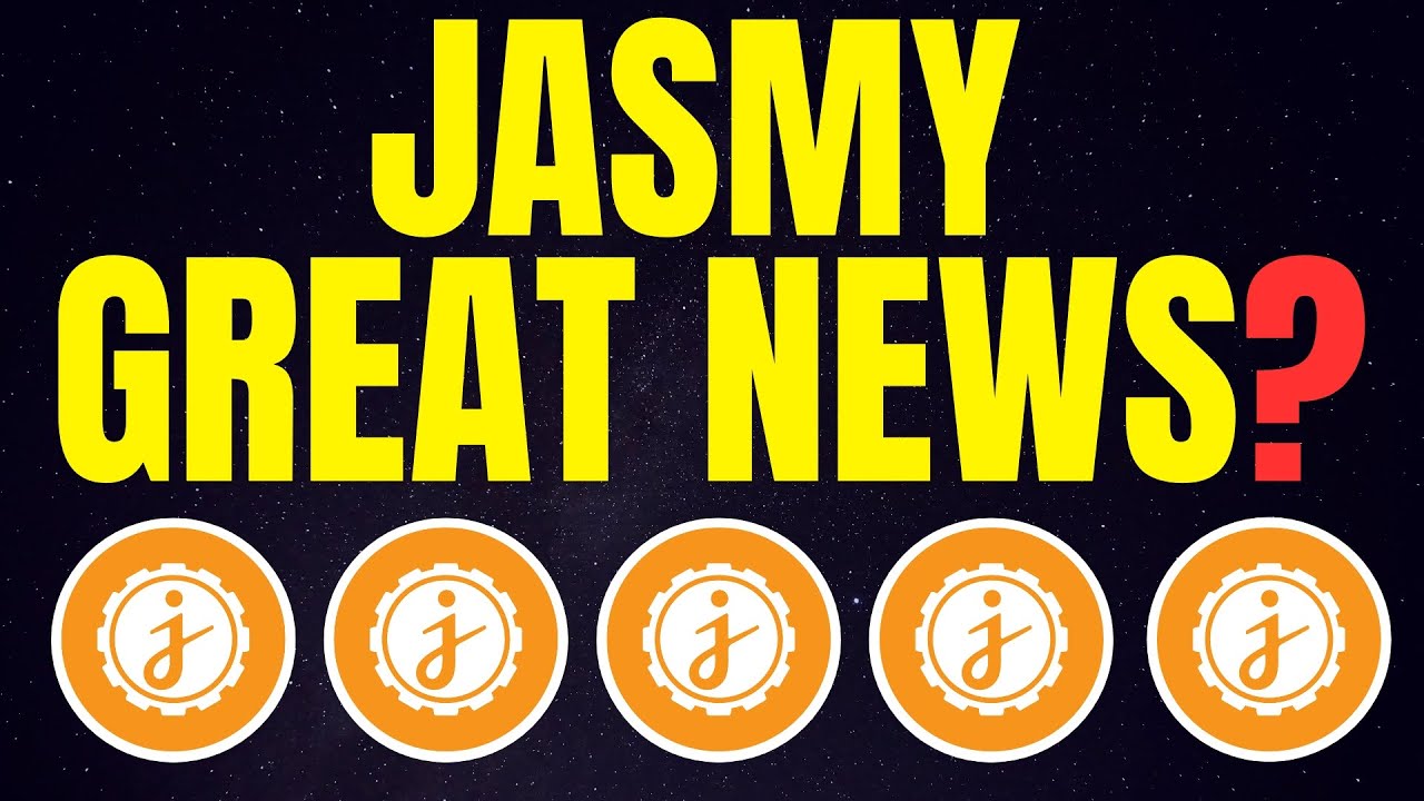 JASMY: GREAT NEWS!? I LIKE THE THIS! | JasmyCoin JASMY Price Prediction -  YouTube