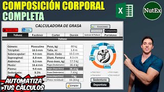 Calculadora de Grasa Corporal y Composición Corporal – NutEx