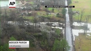 Storms sweep across southern U.S., death toll rises to 10