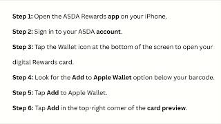 How To Add ASDA Rewards to Apple Wallet - Save Your Digital Card for Easy Checkout